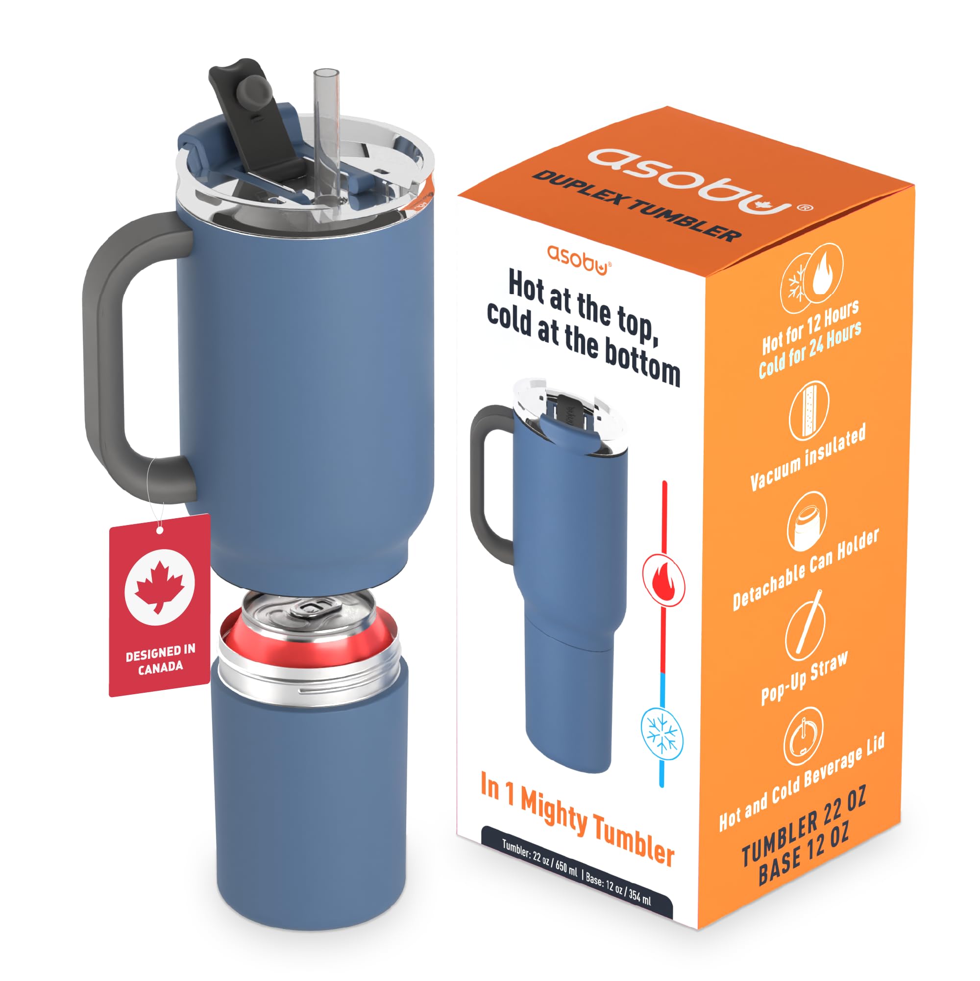 Amazon.com: ASOBU DUPLEX 2-in-1 Travel Mug and Beer Can Holder
