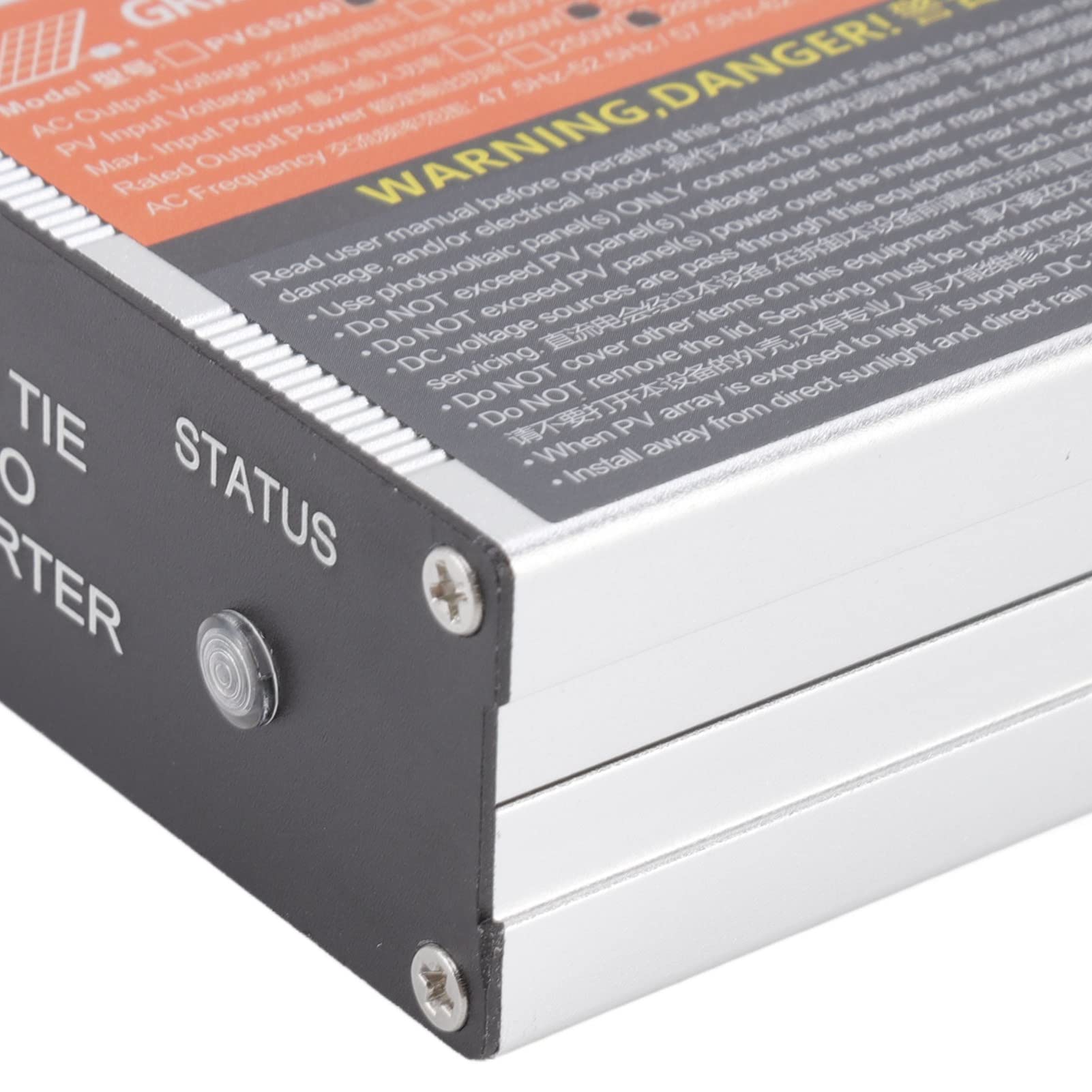 Inverter Solare, Inverter in Lega di Alluminio da 18 V a 60 V 500 W AC 220 Ad Alta Conversione IP55 per la Produzione di Energia Solare per Uso Domestico Sul Tetto (PVGS-300W(18-60V)-AC220V)