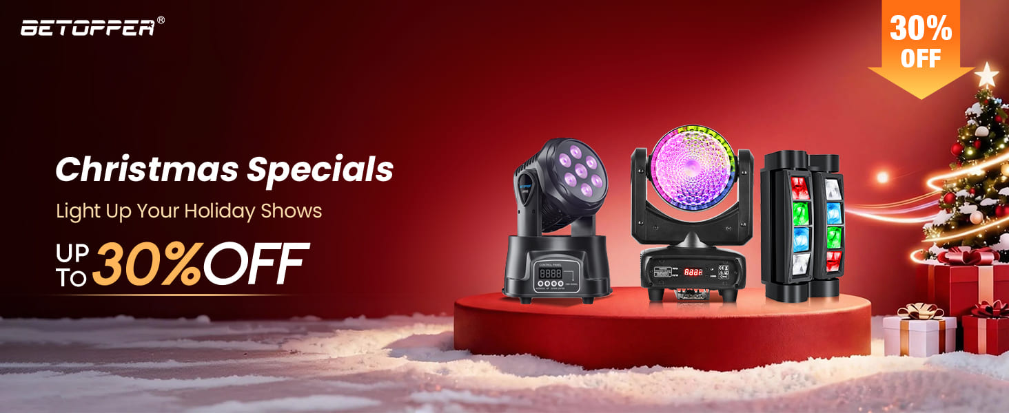 Amazon.com: BETOPPER Mini Moving Head DJ Lights, 7 x 8W RGBW Stage