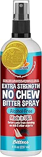 Bodhi Dog Bitter 2-in-1 No Chew & Hot Spot Spray - Natural Anti-Chew Remedy Better Than Bitter Apple - Soothes Hot Spots, Deters Chewing - Safe for Skin, Wounds & Furniture (Alcohol Free, 8 Fl Oz)