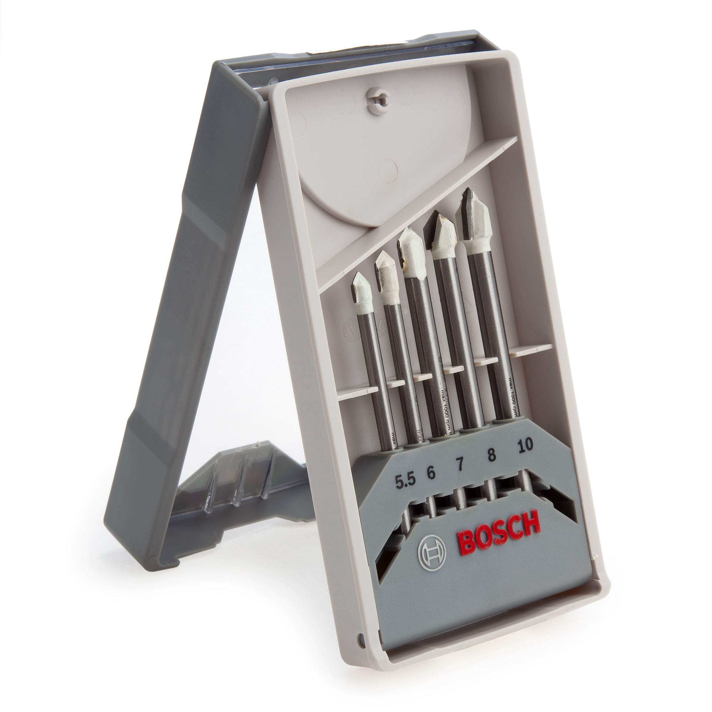 Bosch Accessories 5 pièces Jeu de forets pour carrelage Set CYL-9 SoftCeramic (pour les carreaux de céramique tendres, Ø 5,5-10 mm, accessoires perceuses)