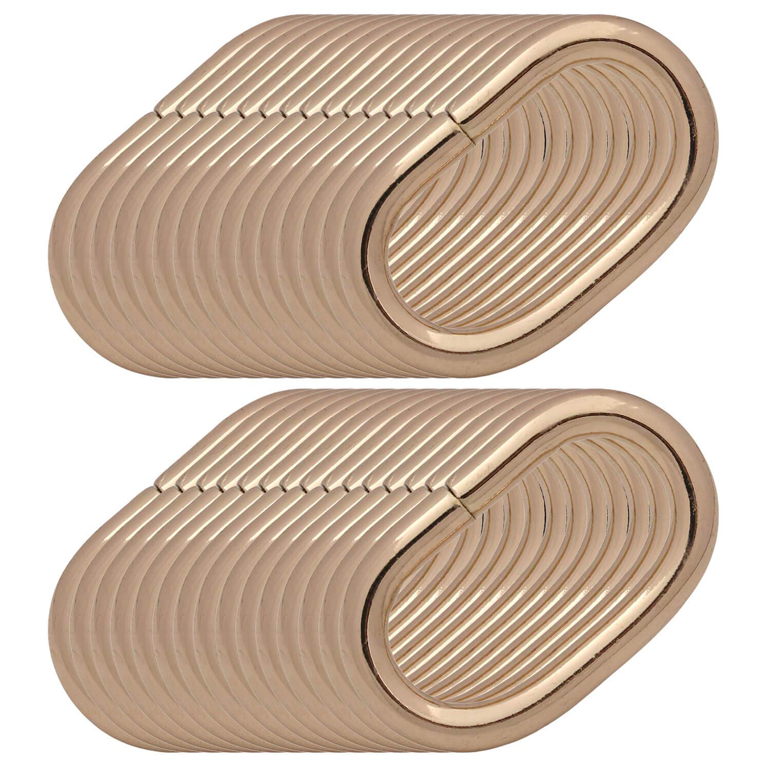 BIKICOCO - Anelli Ovali In Metallo Da 2,5 Cm, Perfetti Per Borse, Cinghie E Accessori Fai Da Te In Pelle - 2