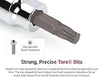 Vista 2 de TEKTON 3/8 pulgadas Drive x T10 Torx Bit Socket SHB14210