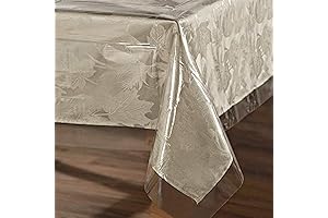sancua Clear Plastic Rectangle Dining Table Cloths