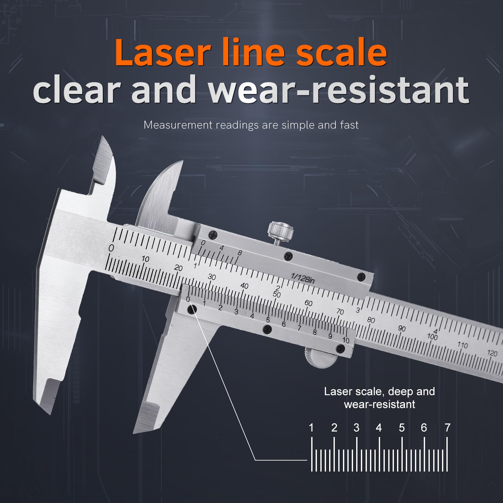 6-Inch Vernier Caliper - Precision Measurement Tool -4 6-Inch Vernier Caliper - Precision Measurement Tool -4
