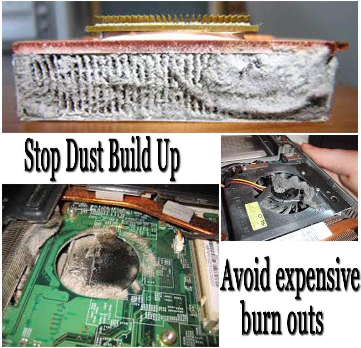 Compressed Air Duster Can MAX Professional Cleaner 1111 Blow Off Non-Toxic 8oz. Stop The Build-up of Dust in Your Electronics, Clogging up The Cooling Fan. Pack of 4