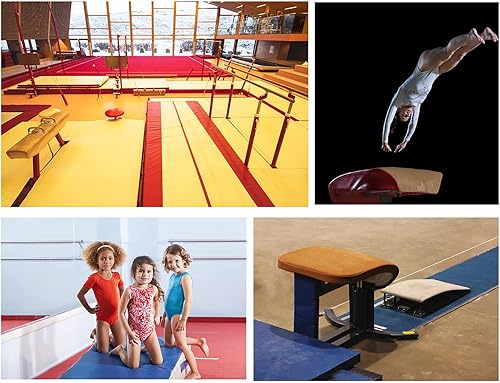 Miniatura 7 de Escalera de gimnasia para niños grandes para bóveda, mini trampolín para casa, para escuela, gimnasio en casa, bar, sótano, carga de 143.3 lbs / 140