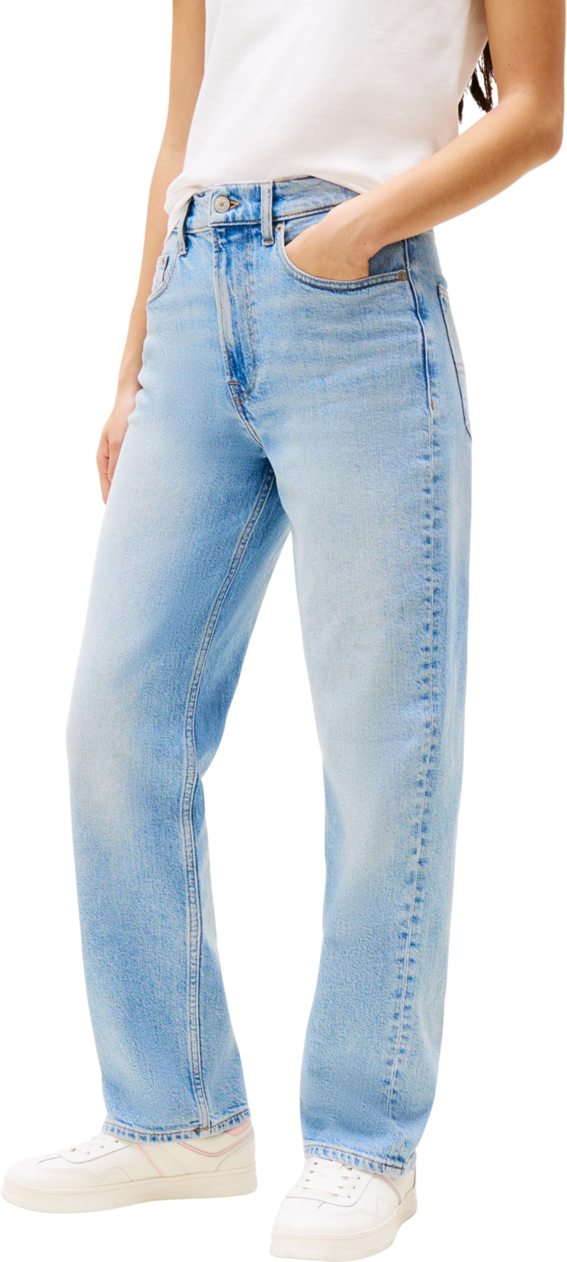 Tommy Jeans Women Layla HR Slim STR BI0112 Straight, Denim, 30W / 28L