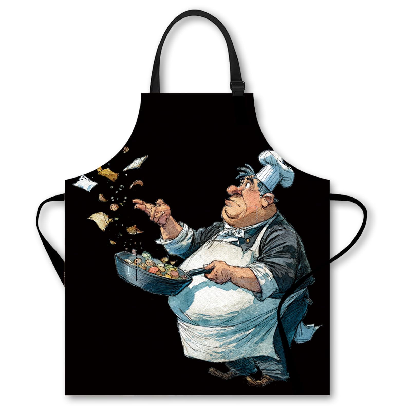 Nuxovilar Cute Cooking Kitchen Apron, 26.77 * 30.7 Inches, Essential for Kitchen Cooking, Baking, Festive Gatherings