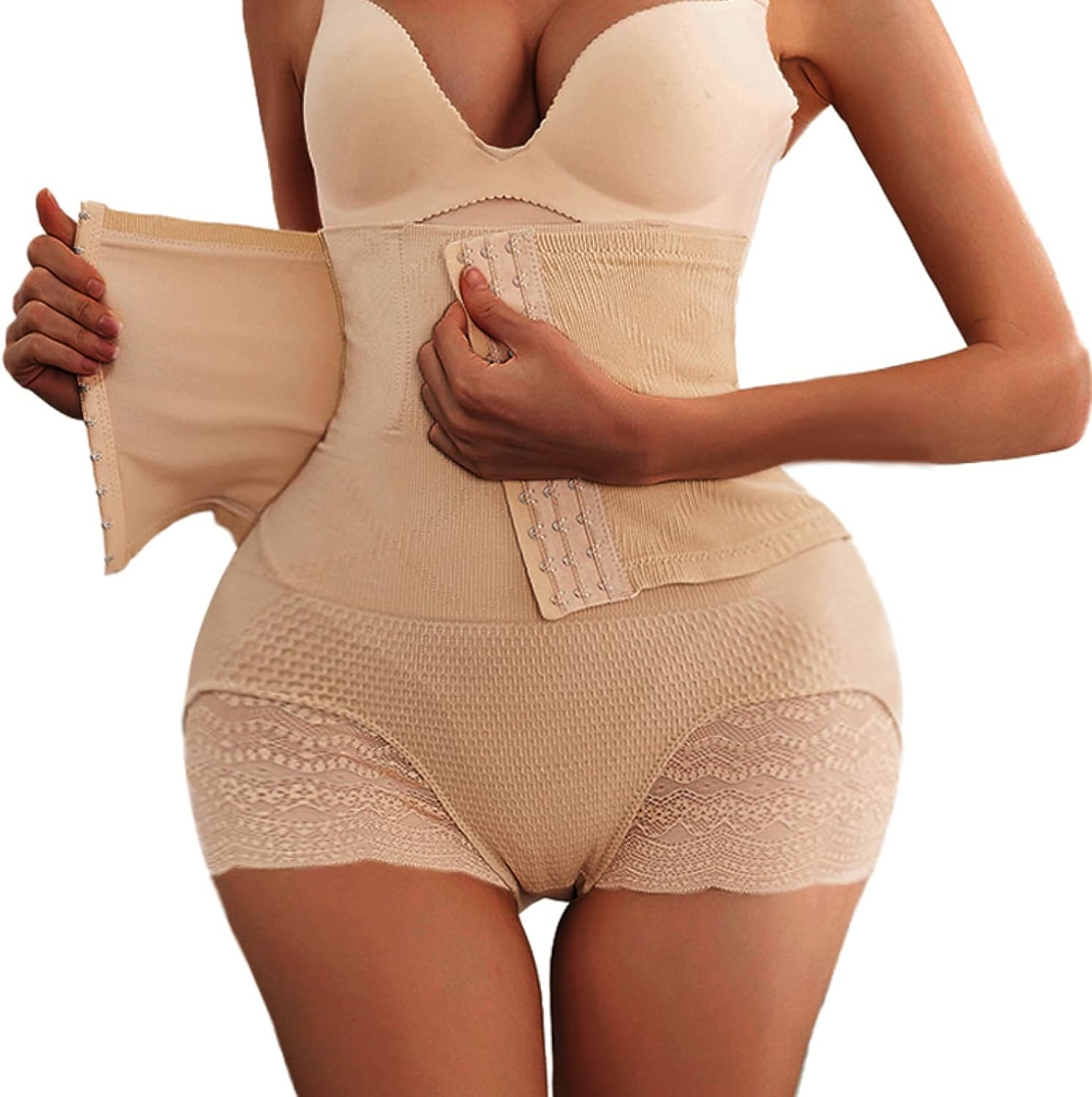 vrouwen Tummy Control slipje Body Shaper Hoge Taille Trainer broek naadloze Shapewear Postpartum 3 rijen Haken