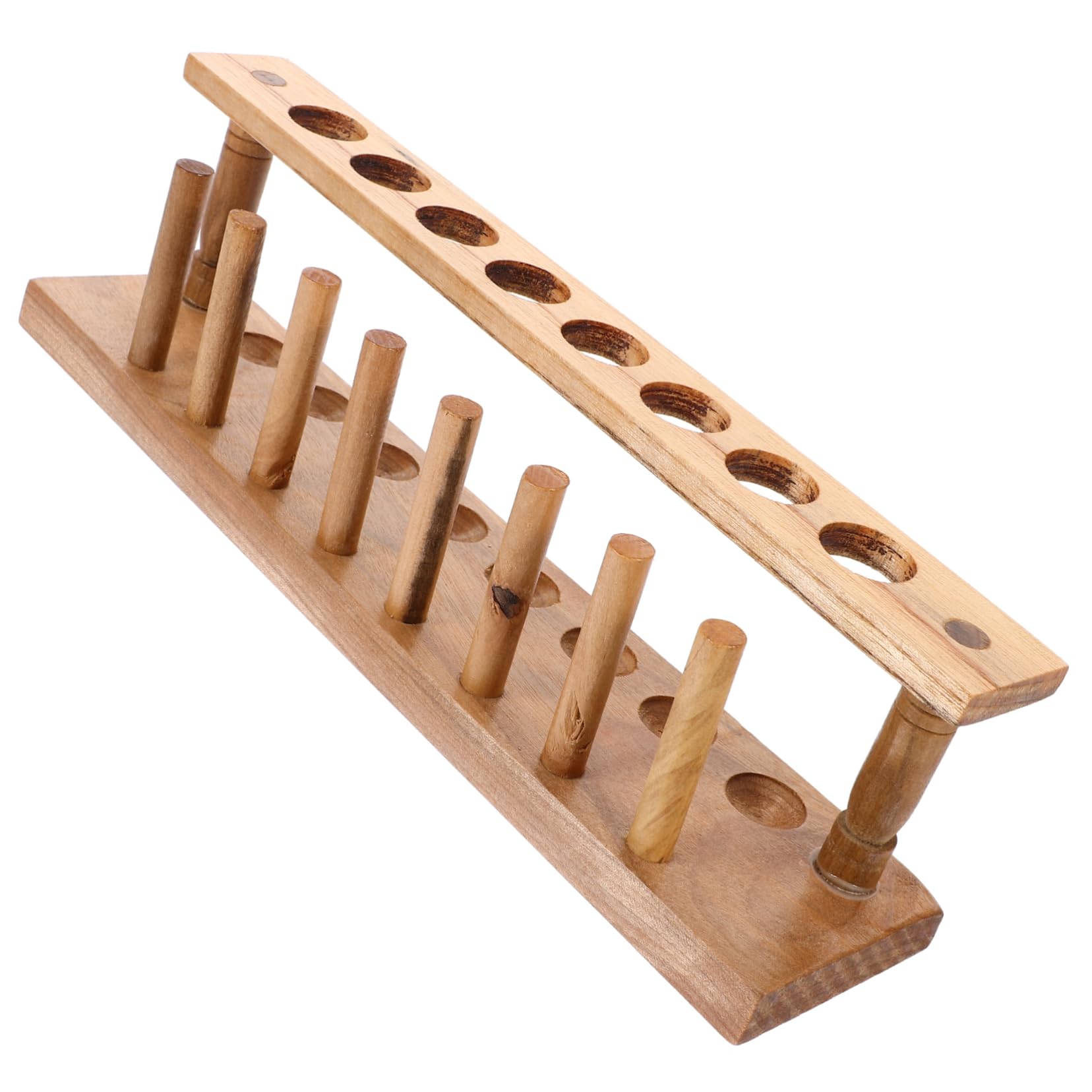 Mobestech 5stücke Holz Reagenzglas Gestell Für Reagenzgläser Stabiler Und Eleganter Aufbewahrungsständer Für Laborbedarf Und Wissenschaftliche Experimente Für Forschung Und Schulbedarf