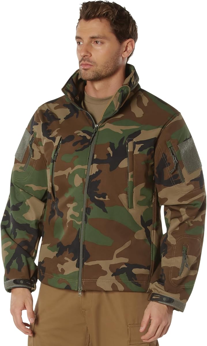 Rothco Special Ops Soft Shell Jacket | Tactical Performance Softshell Insulated Cold Wet Weather Rain Outdoor Zip Up Coat for Men