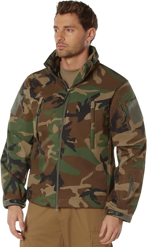 Rothco Special Ops Soft Shell Jacket | Tactical Performance Softshell Insulated Cold Wet Weather Rain Outdoor Zip Up Coat for Men