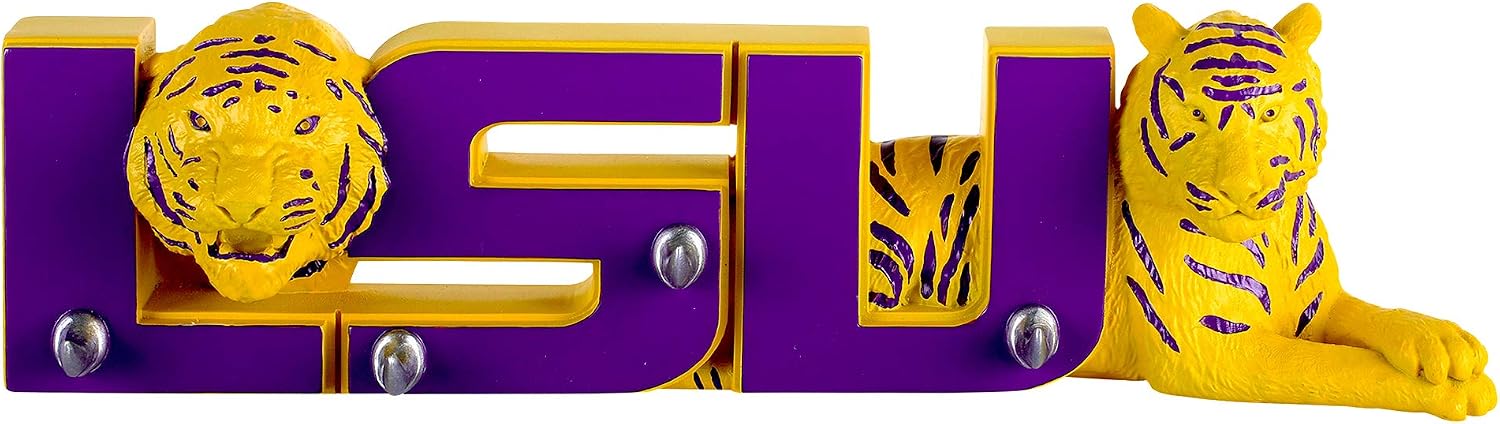 LSU Tigers Key Rack, Grill Gear Holder Wall Decor