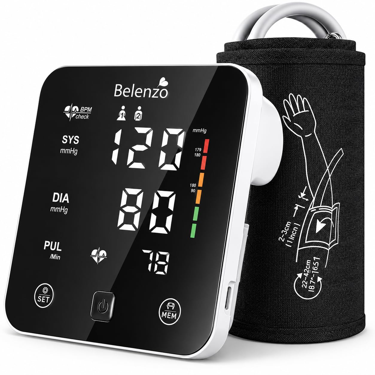 BEL-6633 Fully Automatic Digital Blood Pressure Monitor With Intellisense Technology For Most Accurate Measurement - Arm Circumference-image-36