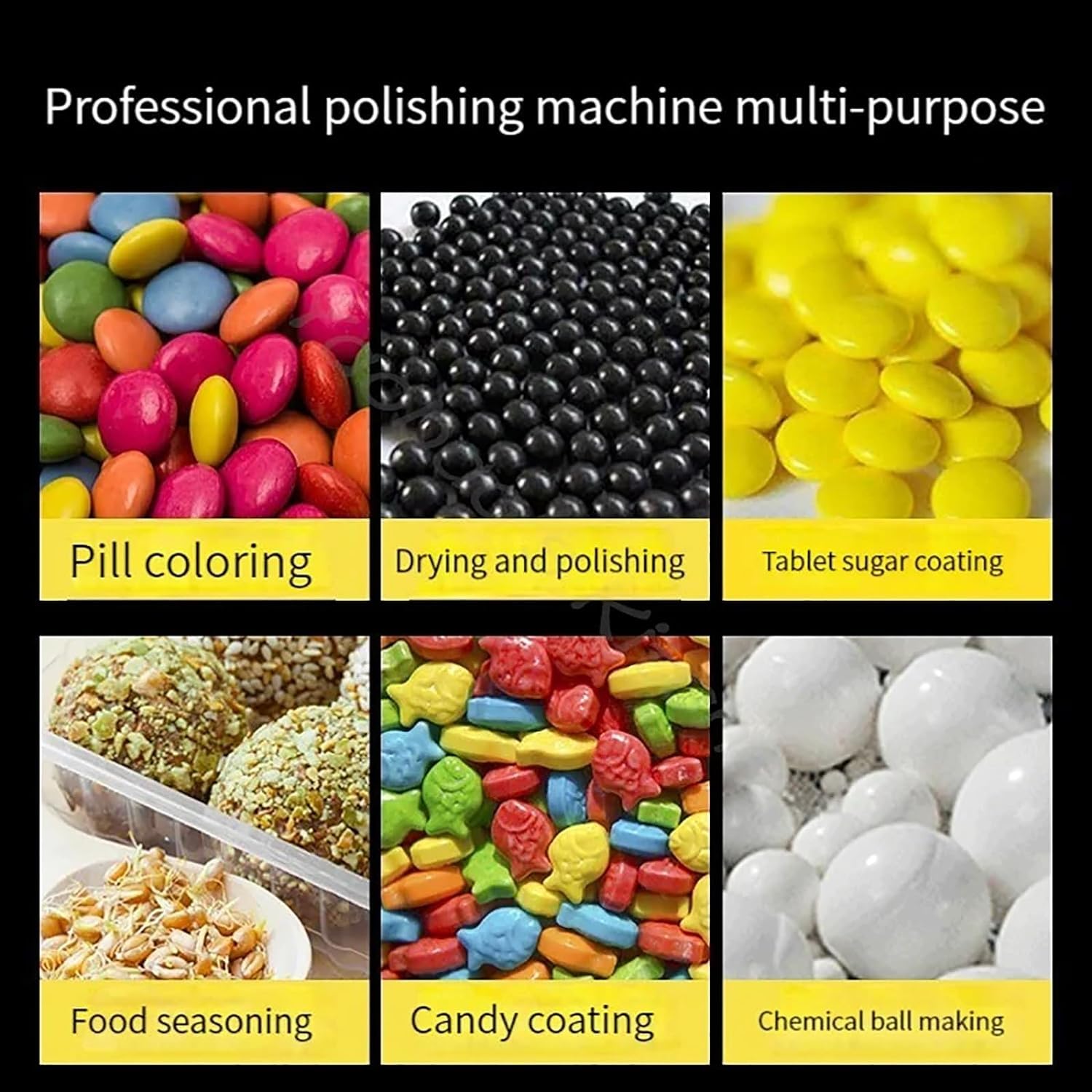 Maszyna Do Powlekania Cukrem, Automatyczna Maszyna Do Powlekania Tabletek, 2-5 Kg/h Polerowanie/powlekanie/na Sucho/okrągłe, Wnętrze Patelni Jest Gładkie Bez Śrub, Powlekarka Do Polerowania