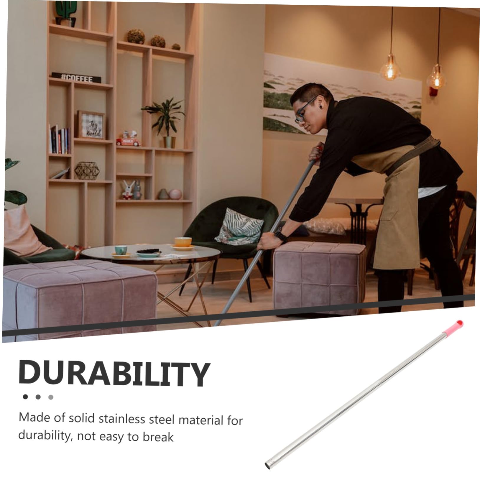 Ciieeo Broom Handle Replacement Diameter Mop Stick for Versatile Cleaning Tasks Quick Installation and Easy Maintenance Handle