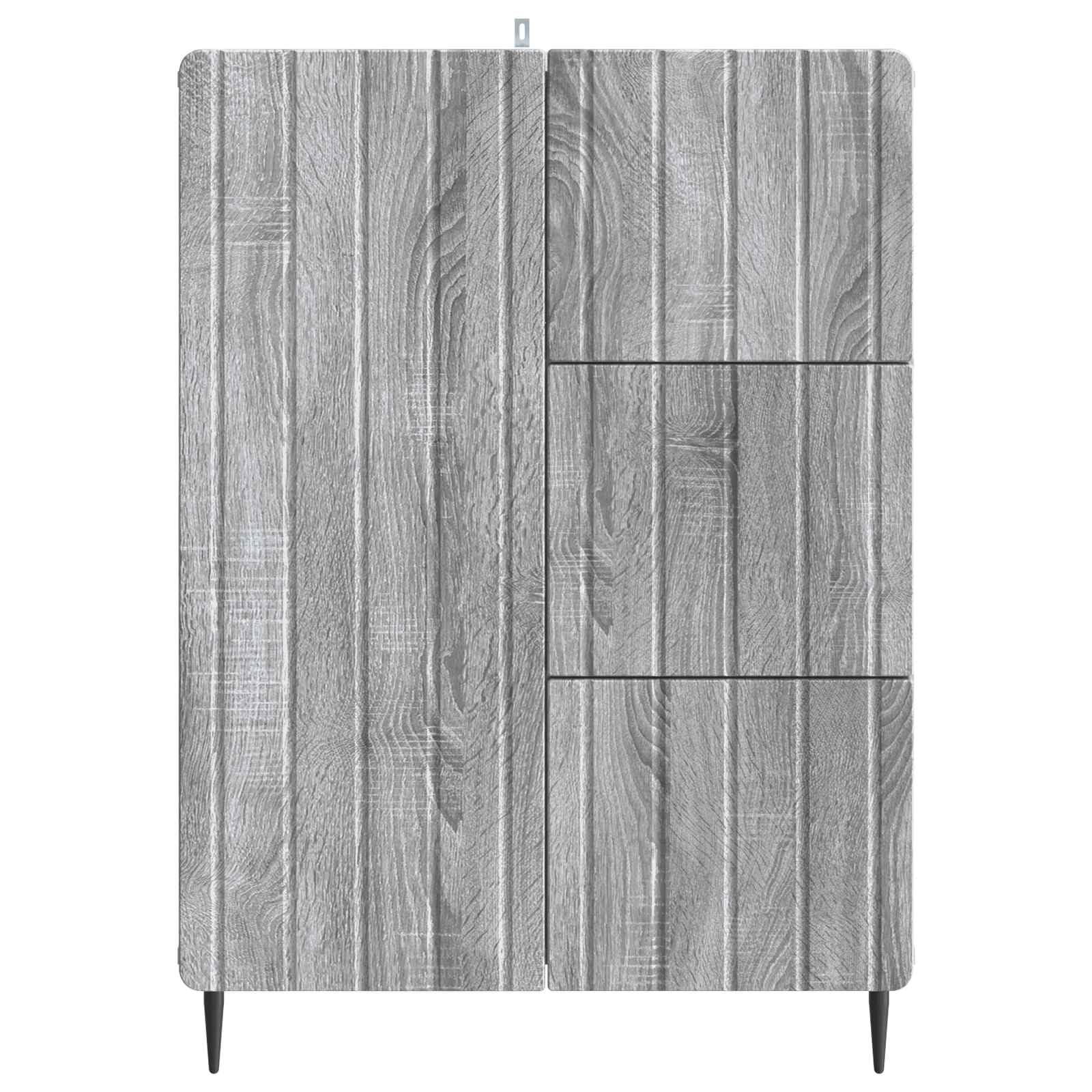 Hothingwell Bufet drewniany Ingenierie 66 x 34,5 x 91,5 cm szary