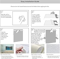 Vista 5 de Landscapes Sunset Night Scenery Pegatinas para Pared De Cuarto,Window Frame Wall Decal Boho Kitchen Oil Proof Wall Stickers Dining Room