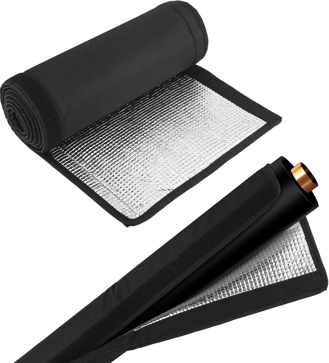 2 Pcs HVAC Copper Pipe Insulation Sleeve 3 Layer Air Conditioner Line Protector 72 x 10.2 Inch AC Thermal Wrap for Outdoor Central Air Mini Split Systems