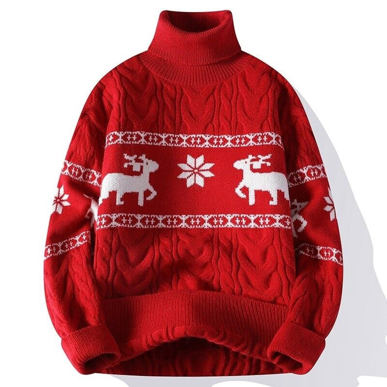 Jerseys Navideños Para Hombre, Jerseis. Hombre Otoño Cuello Redondo Divertido Christmas Jersey De Navidad Cuello Redondo Jersey De Punto Con Copo De Nieve Ideal Para Fiestas Y Regalos Navideños