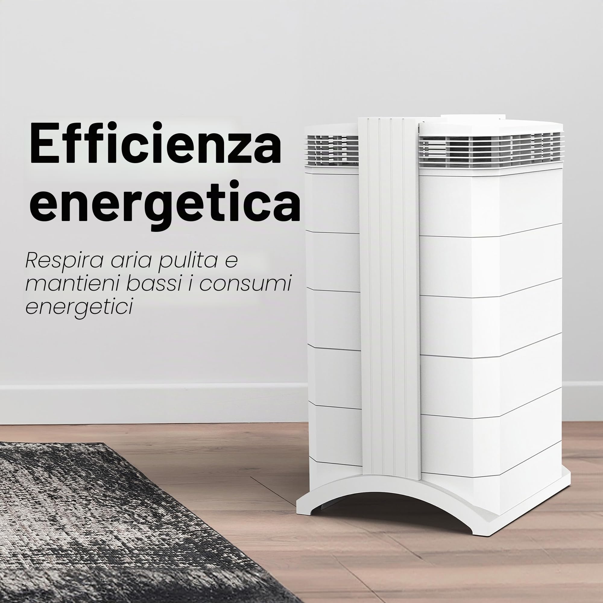 IQAir HealthPro Plus XE - Purificatore d'aria intelligente HyperHEPA filtrazione per grandi stanze fino a 1125 mq - Fumo, virus, allergeni, asma, muffe, polvere, animali domestici, prodotto in