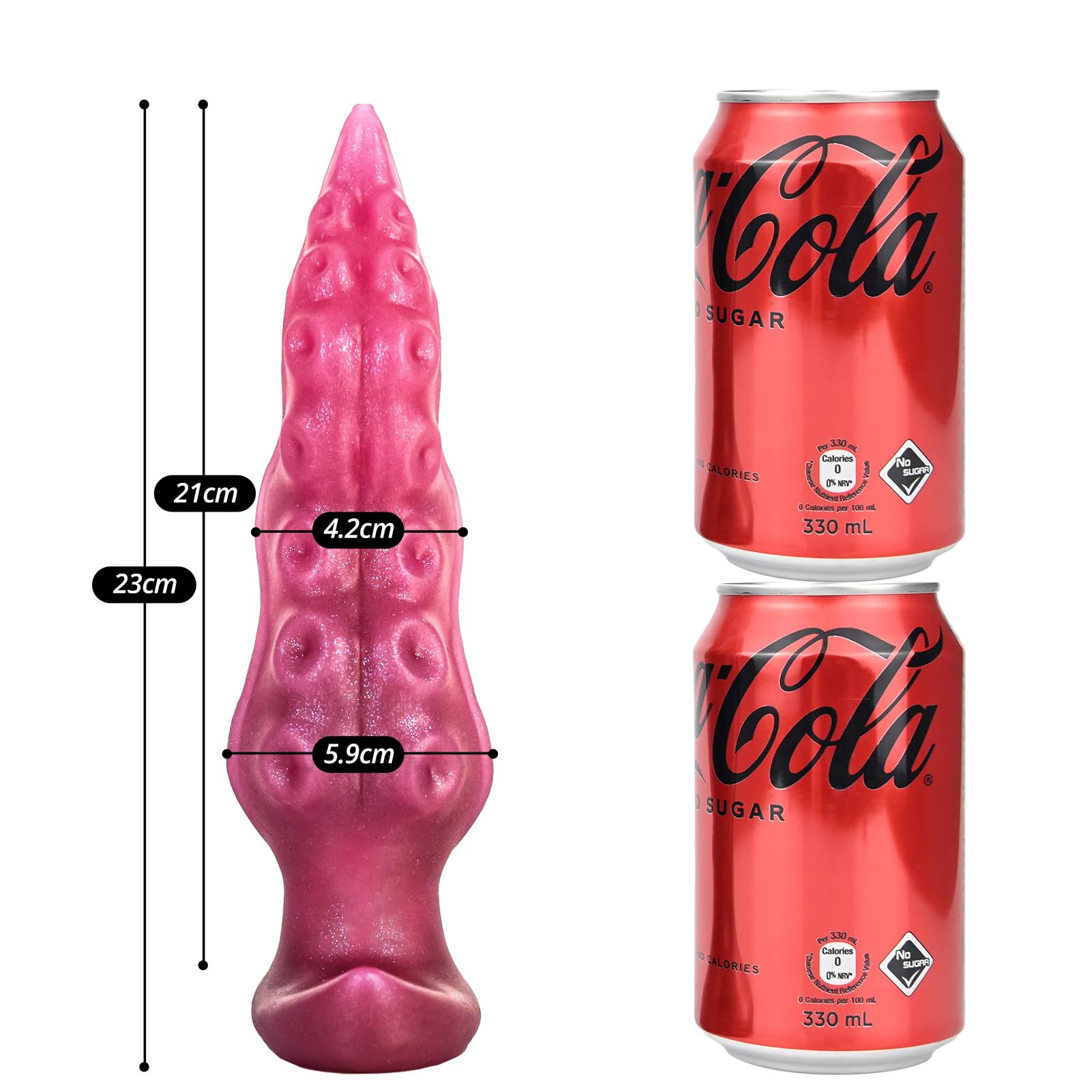 SXOVO Plug Anal Consolador con Tentáculos de Silicona Líquida Butt Plug para Masaje de Próstata y Estimulación Vaginal Juguetes Sexuales Anales para Mujeres y Hombres (L)