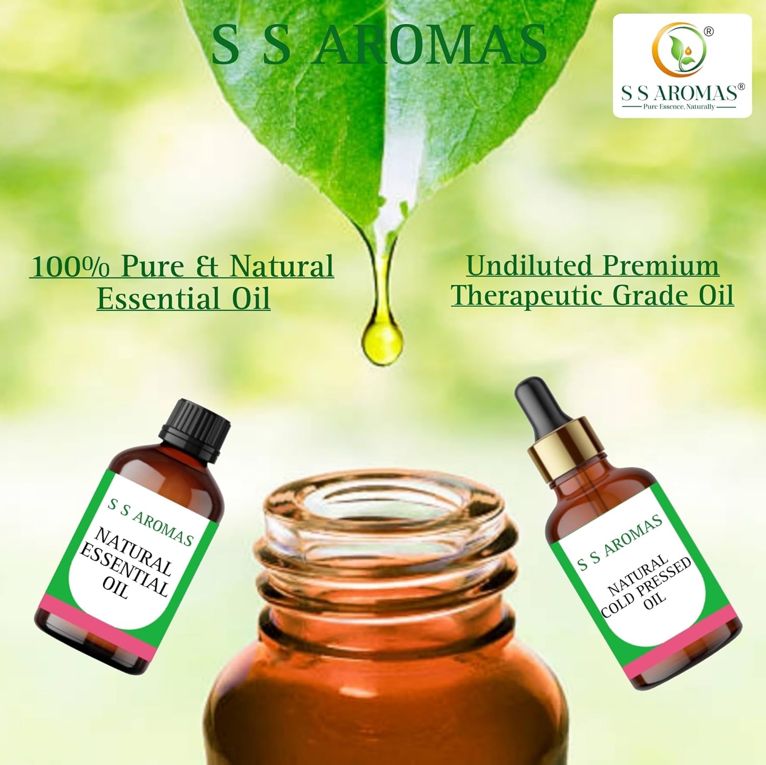 S S AROMAS Pure Tea Tree Oil - 100% Natural, Undiluted & Therapeutic Grade Essential Oil for Hair, Skin, Face, Home Diffuser, Aromatherapy, Scalp, Body Massage, Soap & Candle Making - 100 ML S S AROMAS Pure Tea Tree Oil - 100% Natural, Undiluted & Therapeutic Grade Essential Oil for Hair, Skin, Face, Home Diffuser, Aromatherapy, Scalp, Body Massage, Soap & Candle Making - 100 ML