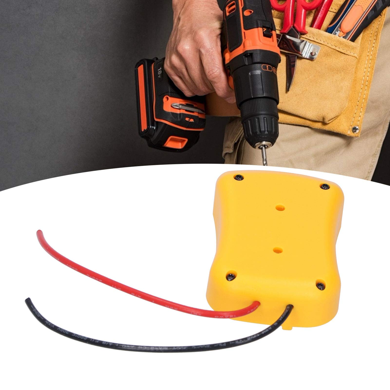 Zilimontt DeWalt 18V Batterie Adapter - USB Konverter Mit Dual Ausgängen