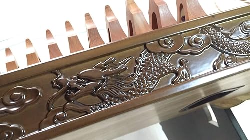 Miniatura 4 de Landtom Nivel de concierto profesional Nanmu Madera Guzheng (64.2 in) con artesanía tallada a mano para adultosniñosmayoresintermediosprincipiantes
