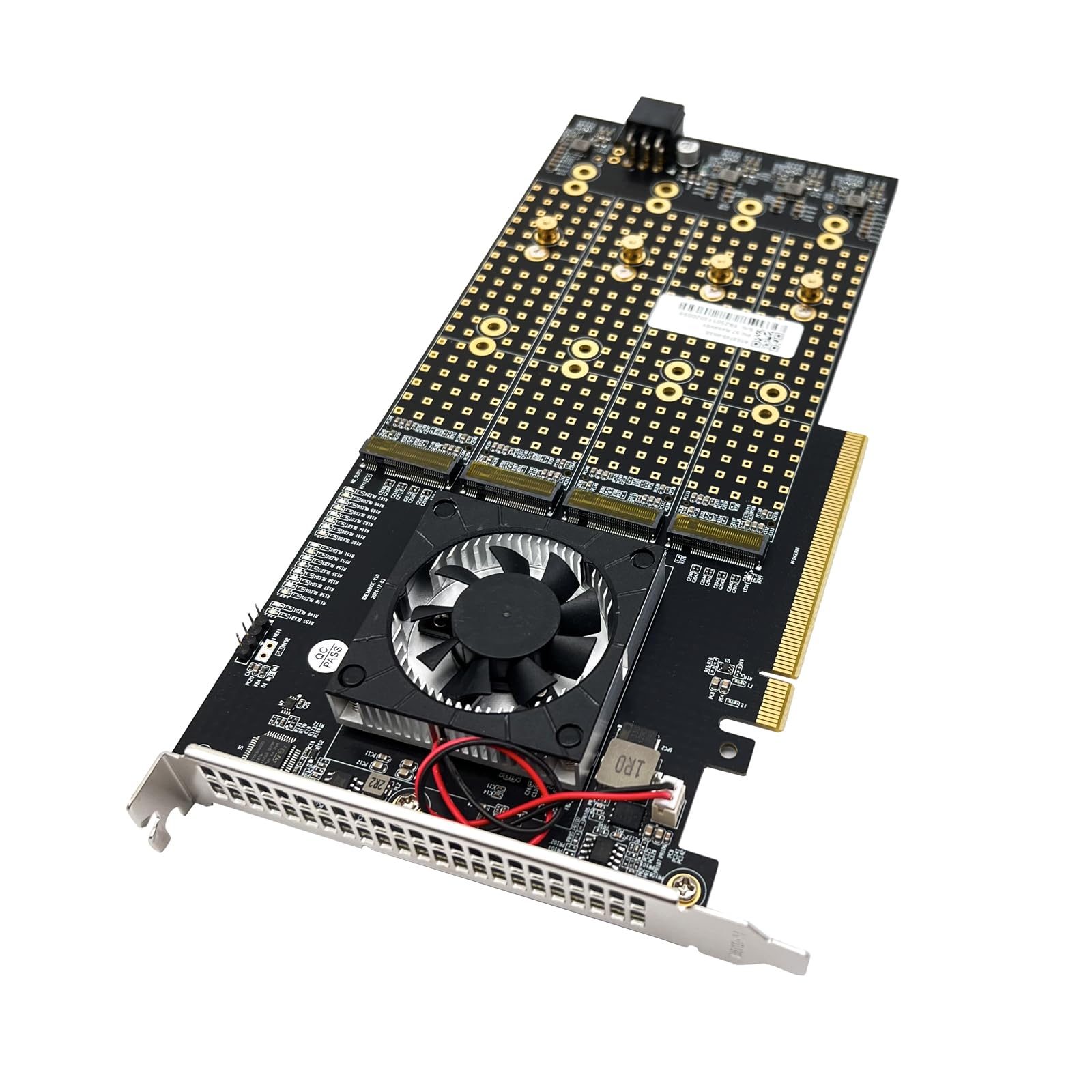 PCIe 3.0 X16 to 8x M.2 NVMe SSD Adapter, PEX8749 Controller with Bifurcation, Windows Server Linux VMware ESXi FreeBSD Ubuntu