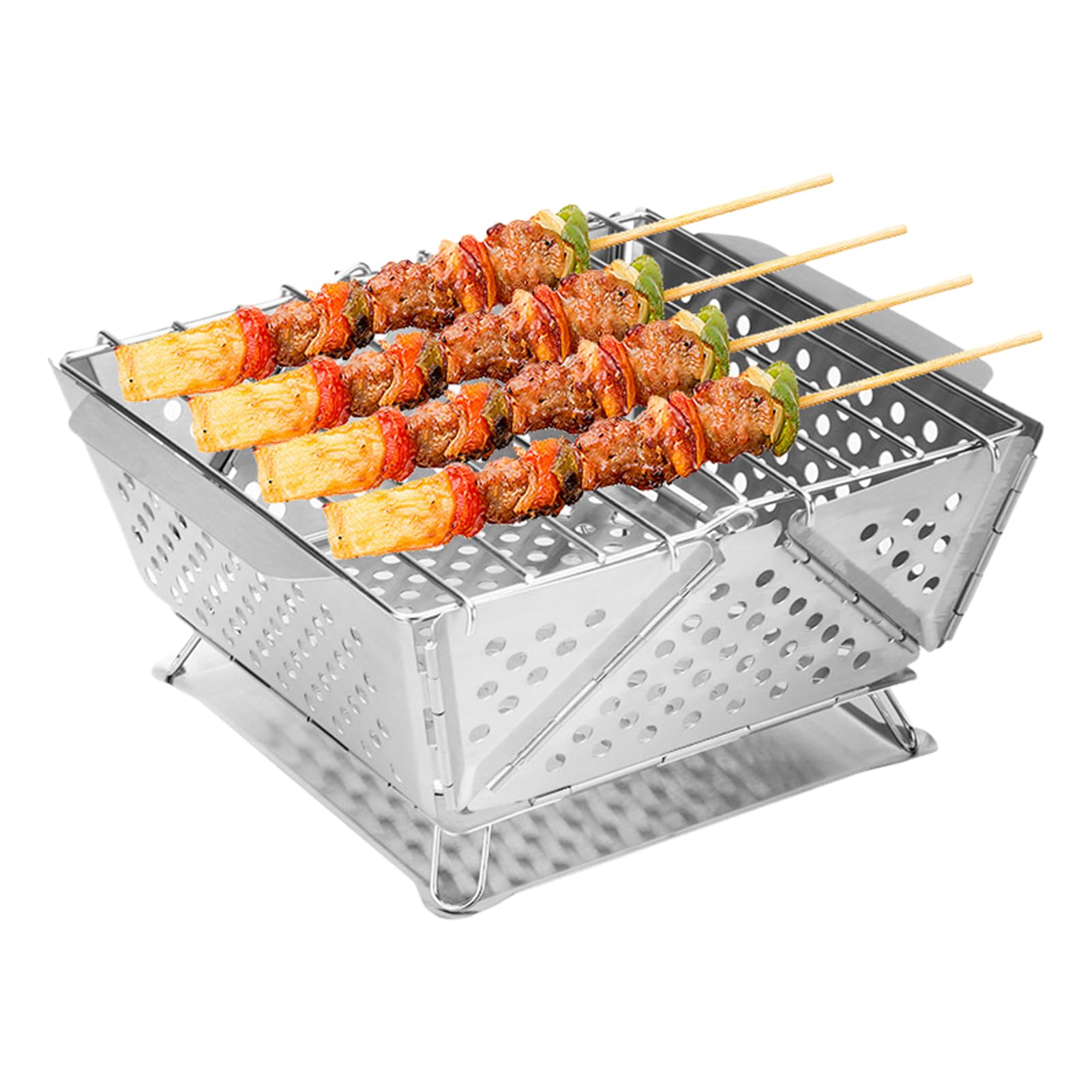 Barbecue compact pliable pour résoudre le manque de place en voyage