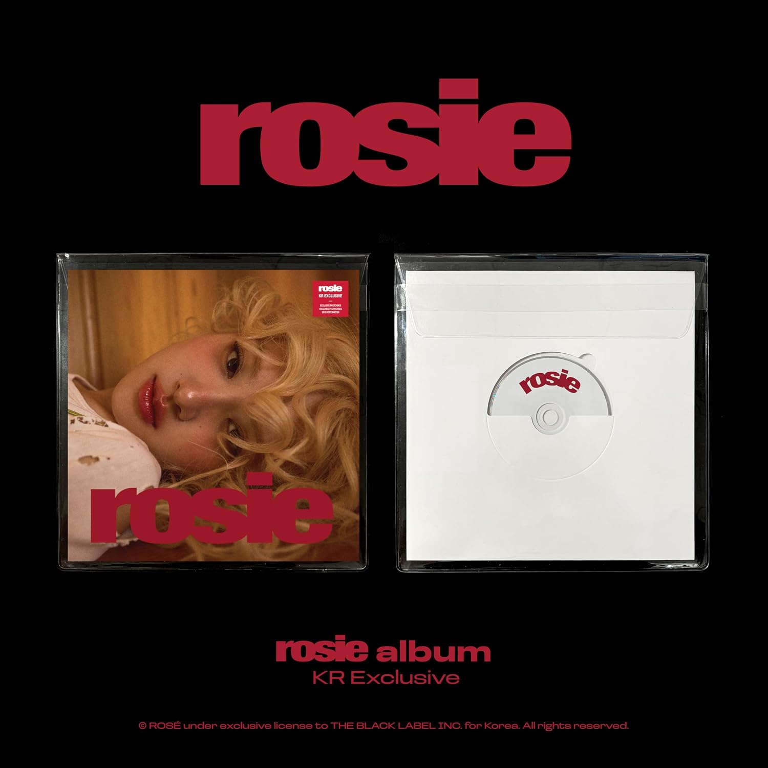 Rosie - Korean Exclusive Version - incl. Premium Cover Postcard, 3 Postcards, 2 Photocards, Korean Photocard + Korean Poster