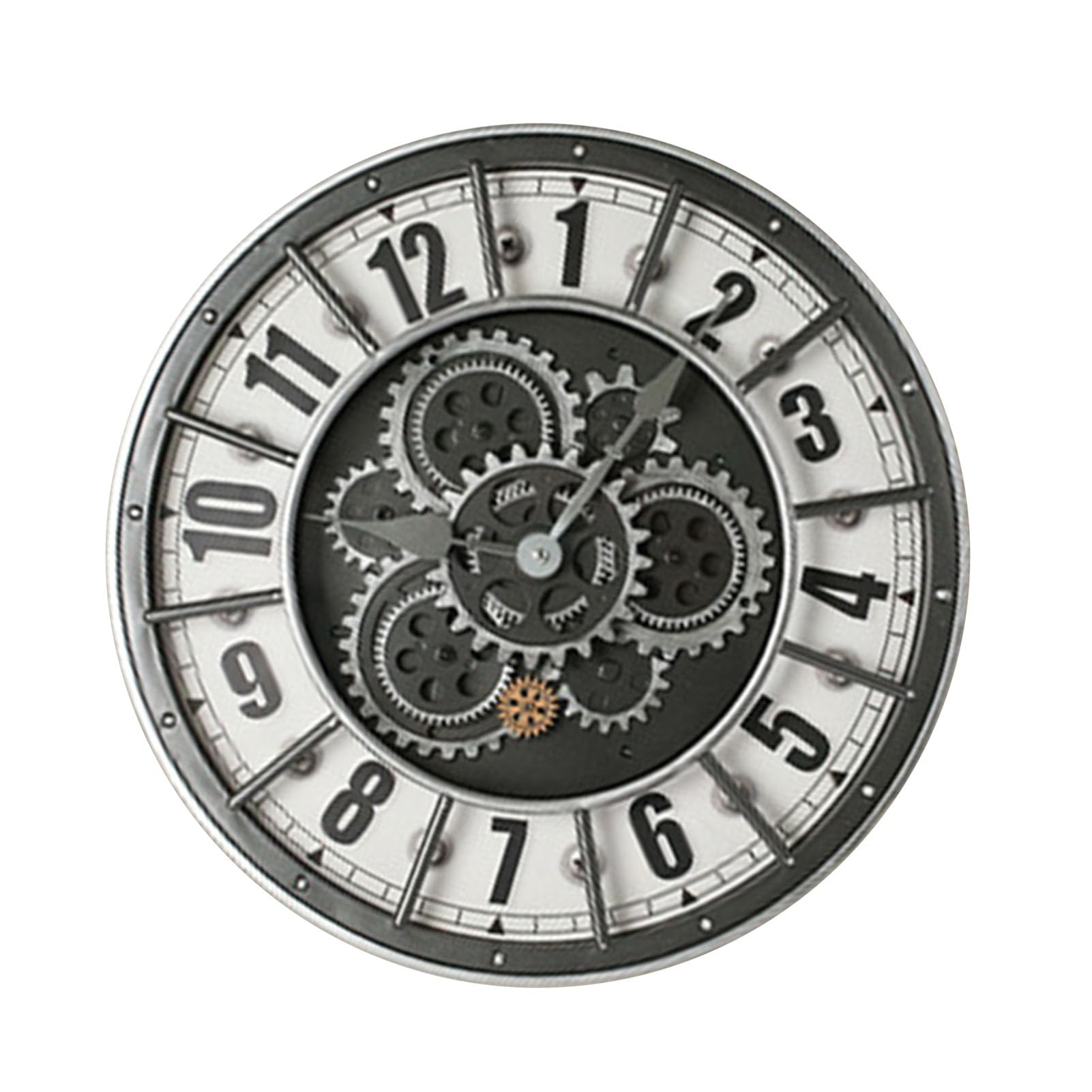 Horloge à Engrenages Mobiles Fafeicy 7706 Industrielle Silencieuse de Salon