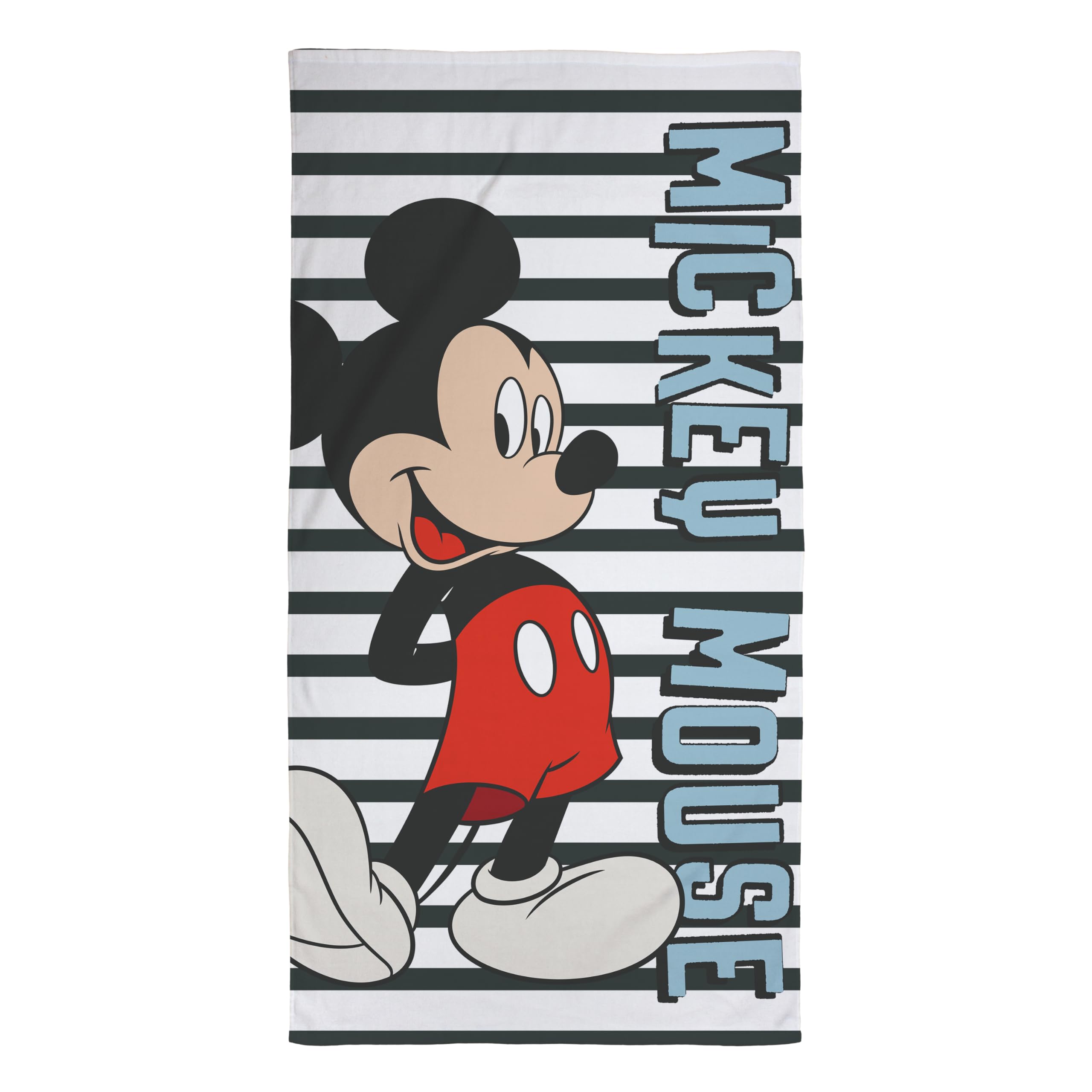 Serviette Mickey Mouse ultra-douce drap de bain haut de gamme 100% coton bleu Disney