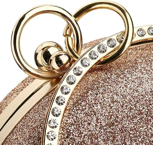 Miniatura 3 de Gets Bolso de mano con asa superior para mujer, con anillo circular de diamantes de imitación