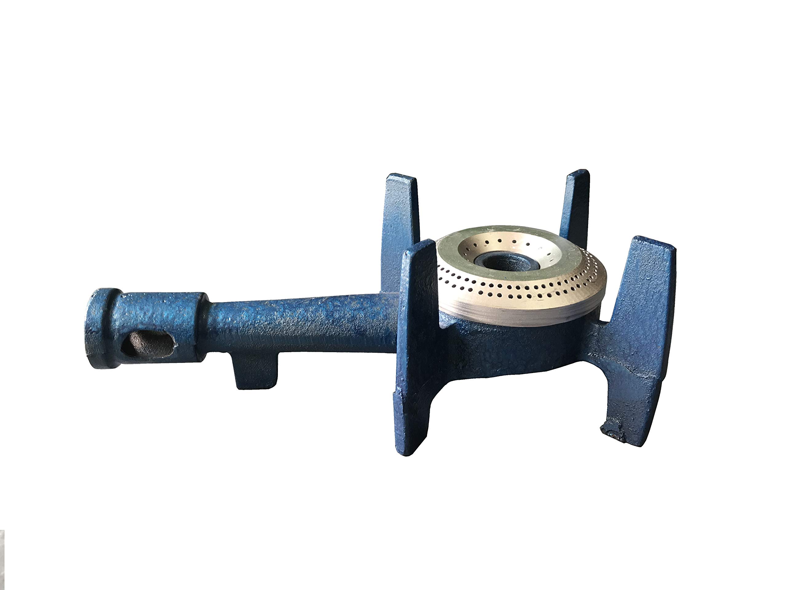 Indian Iron 4 Leg Spider (Home Purpose) Gas Stove with 1 Burner & Fitting Kit (Burner diameter 3.75 Inches)