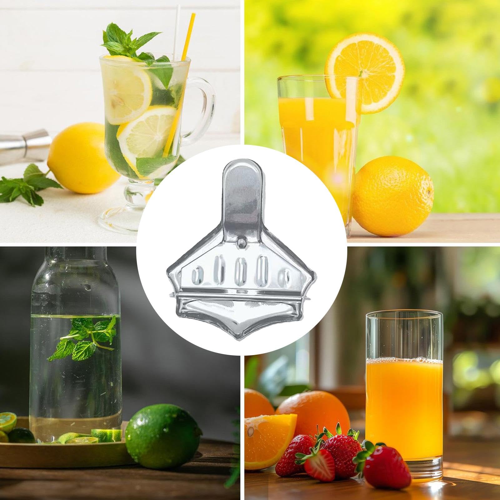 Extracteur Jus Manuel Presse-agrumes Manuel Professionnel En Inox - Pour Oranges, Citrons, Grenades - Levier Long Levier Long Ergonomique