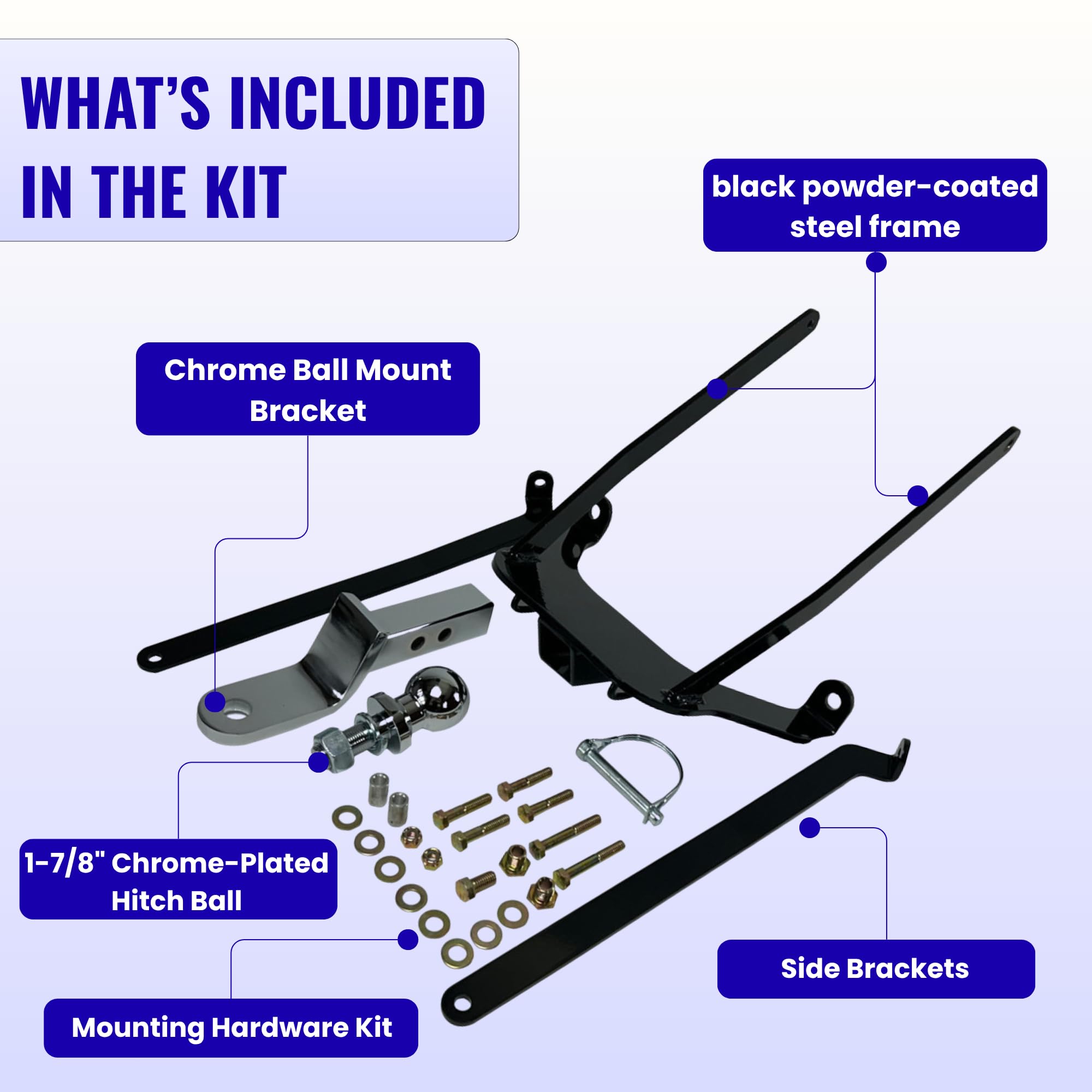 Amazon.com: Hidden Trailer Hitch Fits Harley 2014–2024, 1-7/8