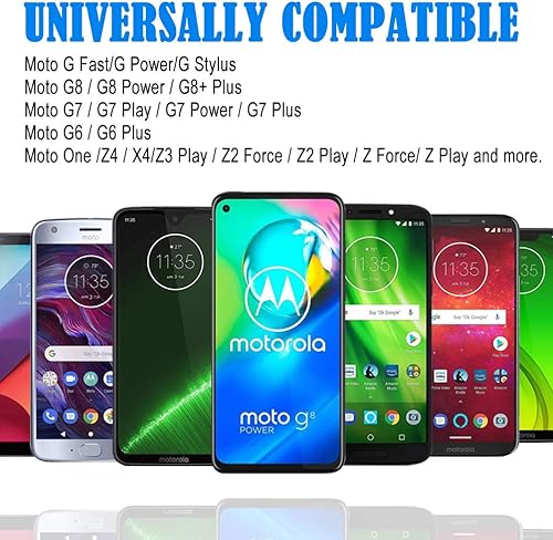 Miniatura 2 de VOTY Paquete de 2 cables de carga USB-C de 6 pies para Motorola Moto G Fast/G Power/G Stylus, Moto G8 G7, G7 Play, G7 Plus, G7 Power G6, G6 Plus X4