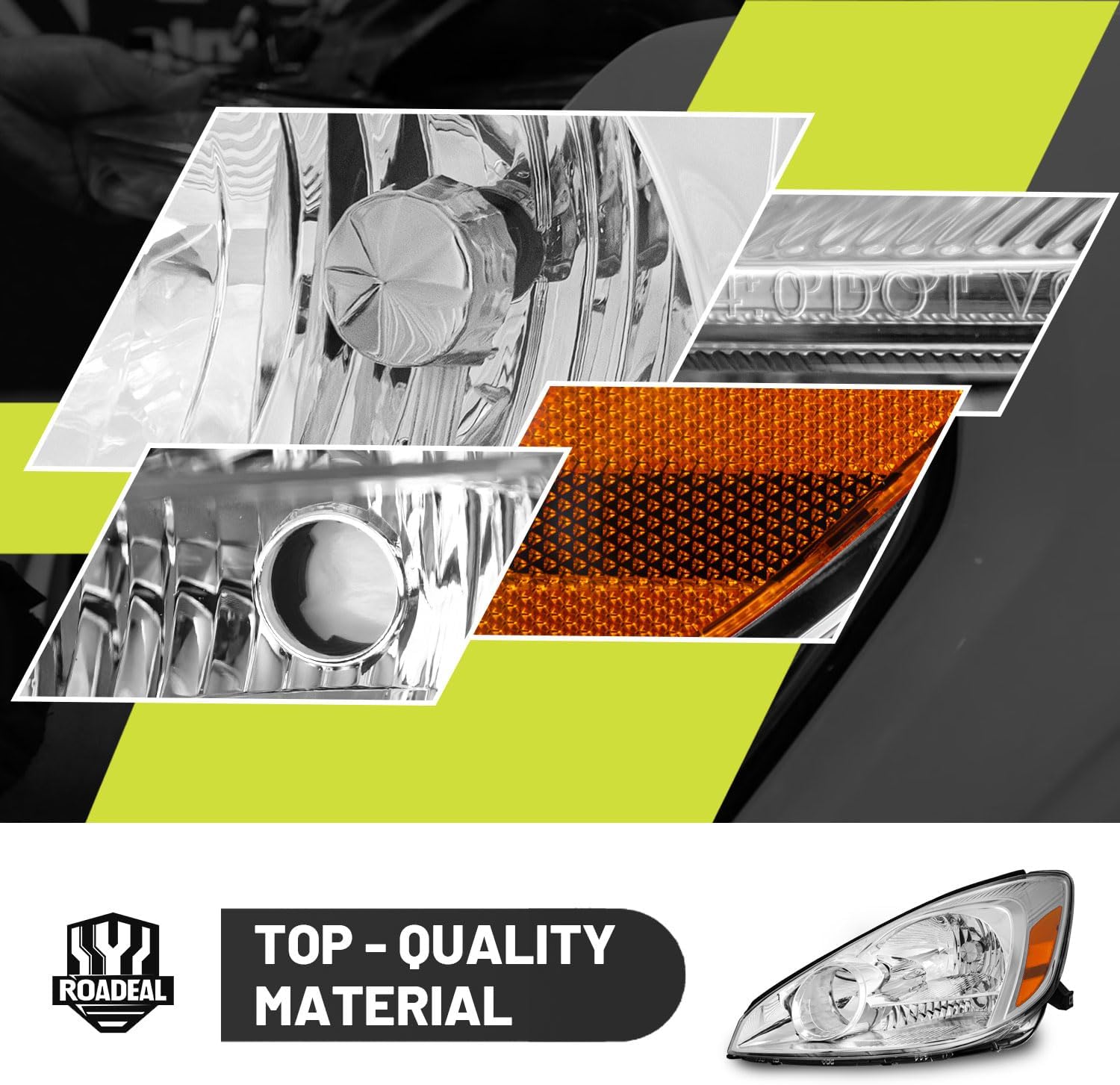 Headlights W/Bulbs for 2004 2005 Toyota Sienna Minivan (All Trims: CE, LE, XLE, Limited) & Cargo Van