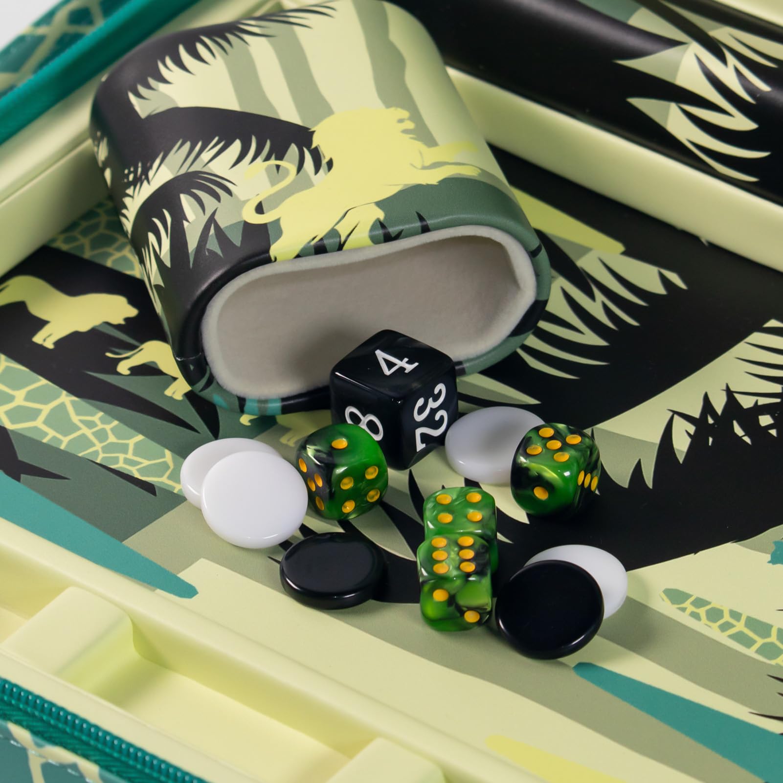 Juego de backgammon para adultos 2 jugadores, plegable, juegos de mesa de backgammon de viaje de 10 pulgadas con cremalleras y asas, interior y exterior de cuero, juego de mesa clásico con guía