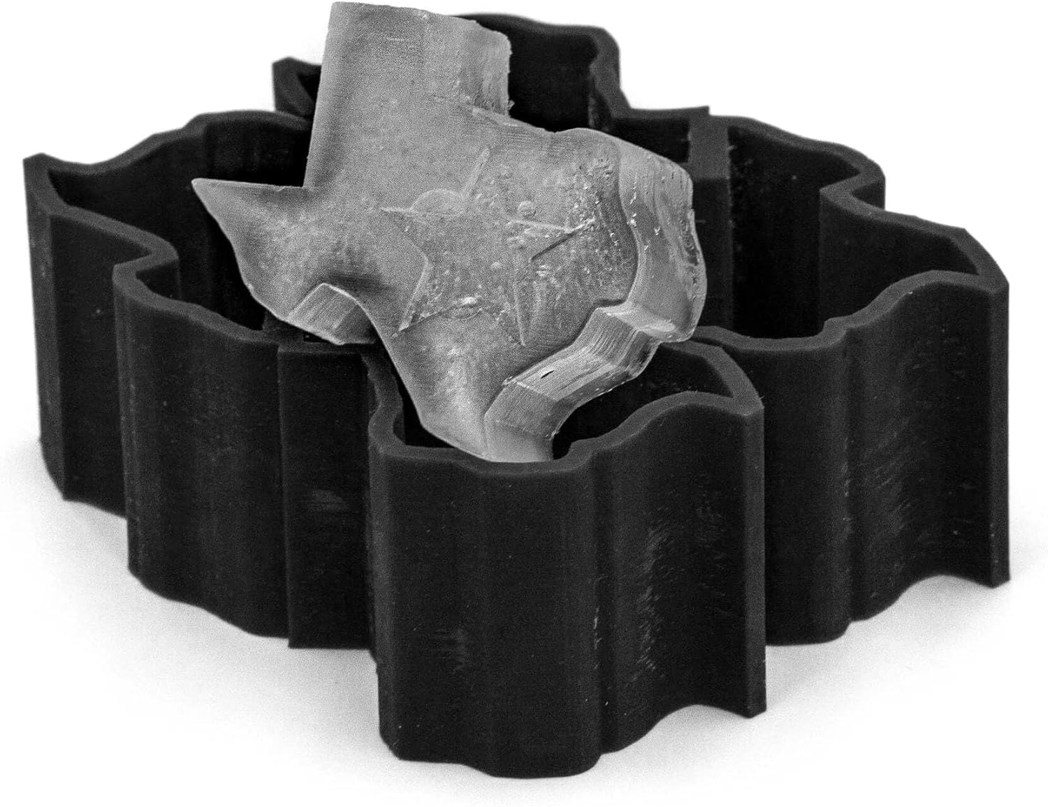Siligrams Silicone Ice Cube Tray - State Shaped Ice Cube Mold for Cocktails, Whiskey & Other Drinks - Great Gift (TX - Texas)