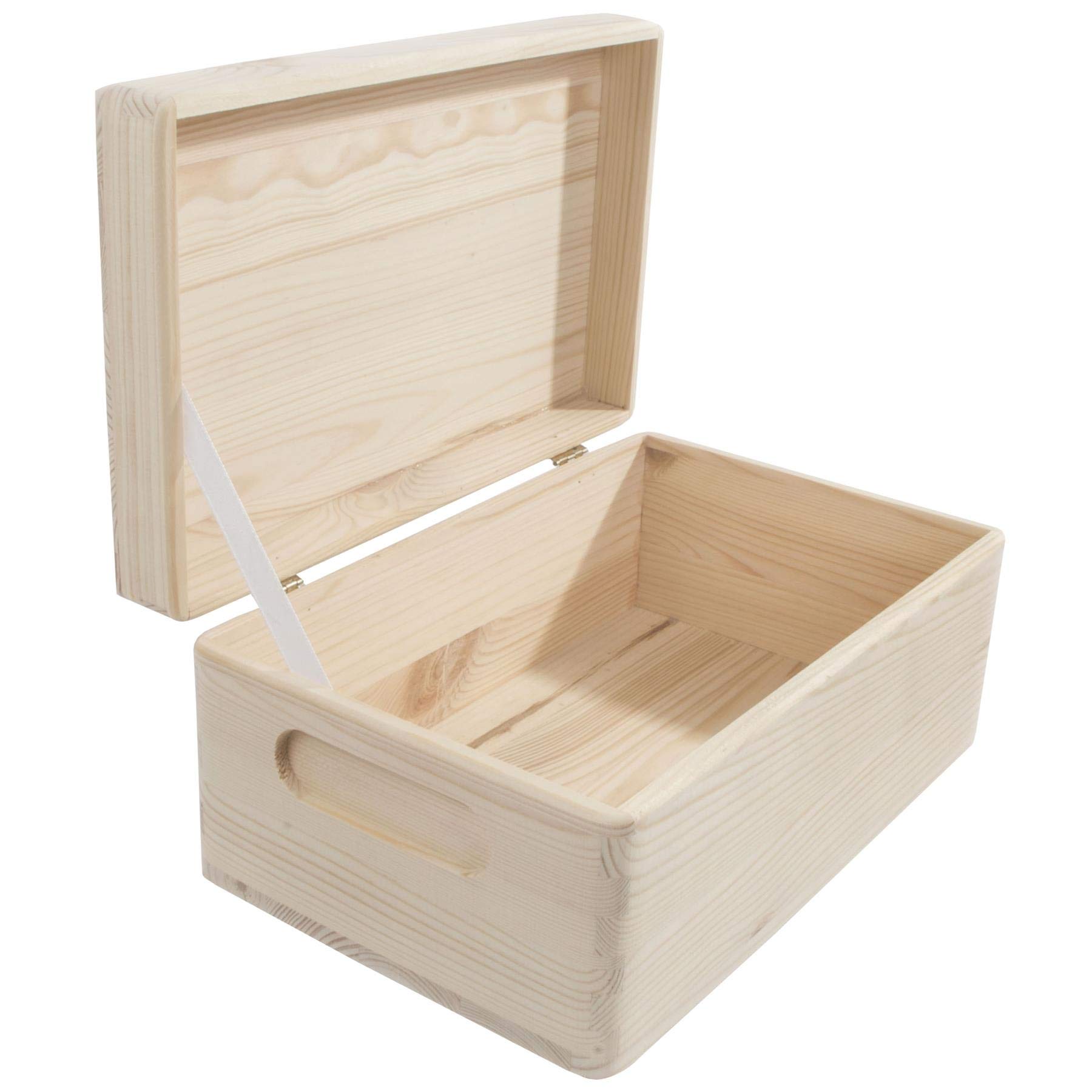 WooDeeDoo Medium Pine Wooden Storage Box for Craft Supplies Organisation and Personalised Gifts
WooDeeDoo Medium Pine Wo