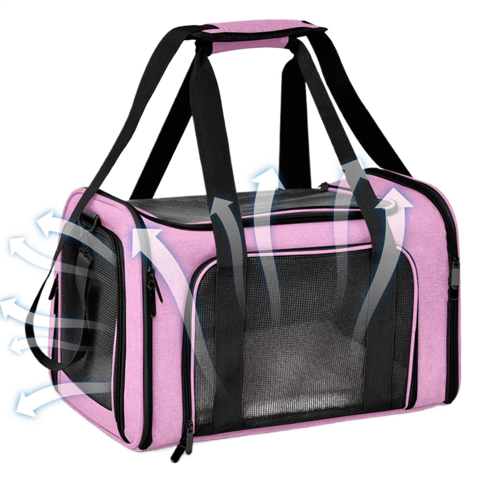 Pet Transport Box for Small Cats, Multifunctional Puppy Carrier, Breathable Small Animal Carrier Bags for Small Cats and Dogs, Foldable Pet Carrier Bag