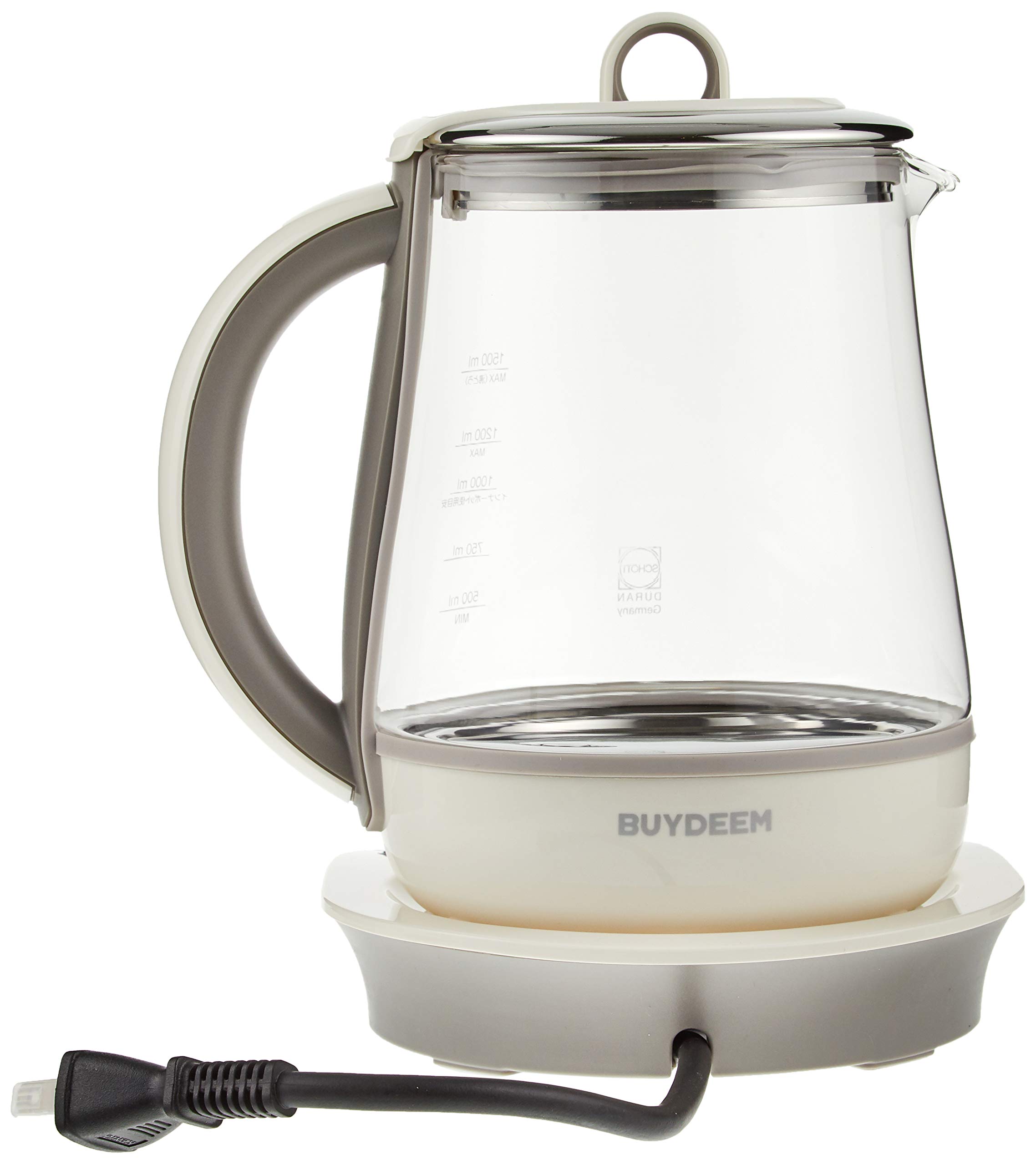 BUYDEEM マルチポット ホワイト BUYDEEM 薬膳マルチポット 1.5L ホワイト レシピ付き 薬膳 漢方