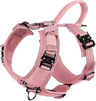 Vista 6 de ICEFANG Arnés de correa para perro con 4 hebillas de metal, para perro de tamaño grande, chaleco K9, pecho en forma de Y, arnés ajustable