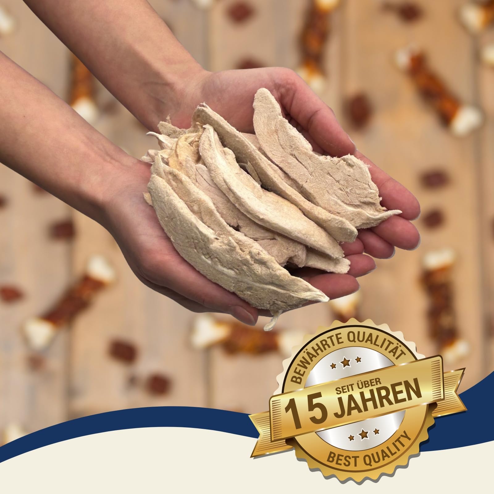 Lyra Pet® 5 kg (25x200 g) Entenbrust gefriergetrocknet - Snack für Hunde | Aus Entenfleisch - Idealer Belohnungs-/Trainingssnack - Hundefutter auch für Welpen & Senioren - Proteinreich & fettarm
