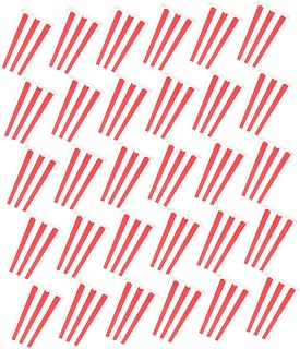 ULTECHNOVO 50piezas Cajas De De Maíz Decoración Cine Fiestas Baldes Cajas Papel Rayas Rojas