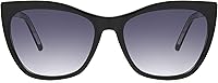 Vista 2 de Sofia Vergara x Foster Grant Gafas de sol Sofia para mujer, ojo de gato, transparente y negro, 2.165 in, Transparente y negro